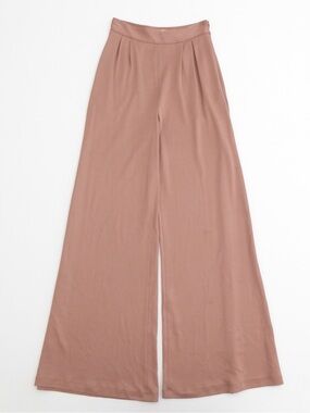 Fleur du Mal Wide-Leg Trousers in Dusty Rose